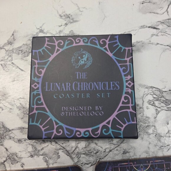 Fairyloot The Lunar Chronicles Coaster Set - Picture 2 of 7